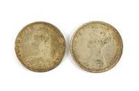 Lot 593 - A Victoria florin, young head, dated 1870, ref...