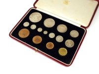 Lot 595 - A George VI 1937 Coronation specimen coins set,...