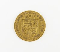 Lot 608 - A George III half sovereign, dated 1817,...