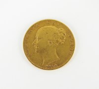 Lot 611 - A Victoria sovreign, dated 1843, first young...