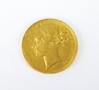 Lot 631 - A Victoria Young head sovereign, Melbourne...