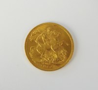 Lot 647 - An Edward VII sovereign, dated 1904