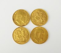 Lot 661 - Four Edward VII sovereigns, dated 1904 (4)