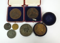 Lot 731 - A collection of seven medallions, comprising;...