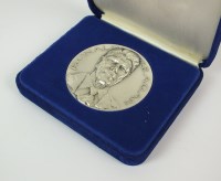 Lot 756 - A Ronald Regan silver medallion, European...