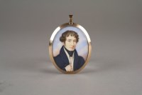 Lot 1 - An early 19th century portrait miniature on...