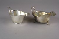 Lot 21 - A silver sauce boat, Barker Brother Silver Ltd,...