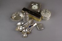 Lot 29 - A silver mounted trinket box with chased...