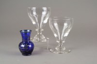 Lot 38 - A set of six 19th century sundae style glasses...