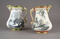 Lot 49 - A pair of Samuel Alcock Crimean War jugs,...