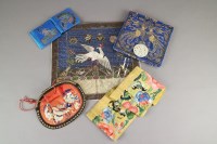 Lot 134 - A collection of Chinese silkworks and other...