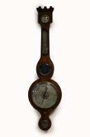 Lot 154 - A 19th century mahogany wheel barometer with...