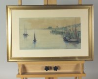 Lot 218 - M F Lindham (early 20th century) Harbour...