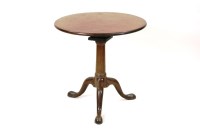 Lot 239 - A George II mahogany tripod table the circular...