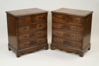 Lot 243 - A pair of George III style crossbanded...