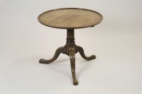 Lot 252 - A George III style mahogany tripod table the...