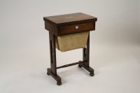 Lot 276 - An early Victorian rosewood and ivory inlaid...