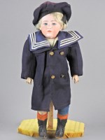 Lot 120 - A German bisque head doll, late 19th/early...