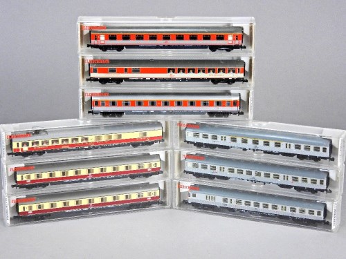 Lot 131 - Fleischmann N Gauge Piccolo Coaches: 8118 DB...