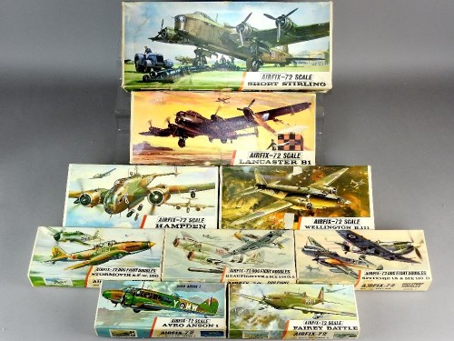 Lot 143 - Vintage Airfix 1/72 WWII Aircraft Kits: Red...