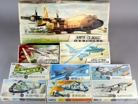 Lot 144 - Vintage Airfix 1/72 Jet Airfix Kits, Red...