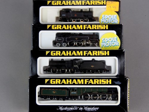 Lot 170 - Graham Farish N Gauge steam: 1825 BR green...