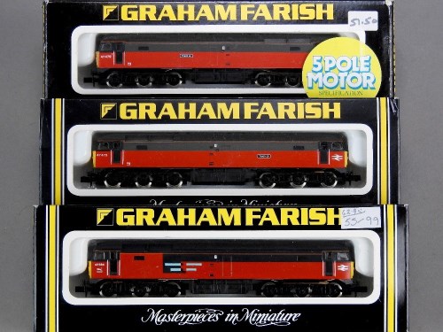 Lot 173 - Graham Farish N Gauge diesels, 8025, class 47...