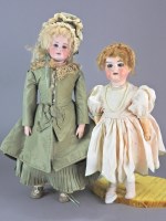 Lot 204 - A Bahr & Proschild bisque headed doll, wearing...