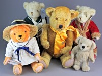Lot 223 - Five modern collective teddy bears to include...