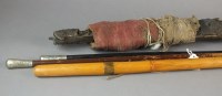 Lot 241 - Two silver-mounted military swagger sticks, a...