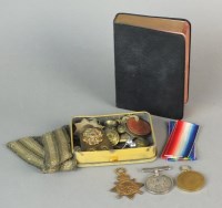 Lot 264 - Three World War I medals, 1914-15 Star,...