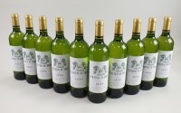 Lot 14 - Ten bottles of Chateau du Druc Graves 2012,...