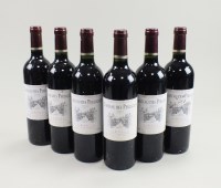 Lot 21 - Six bottles Grand Vin Bordeaux Chateau des...