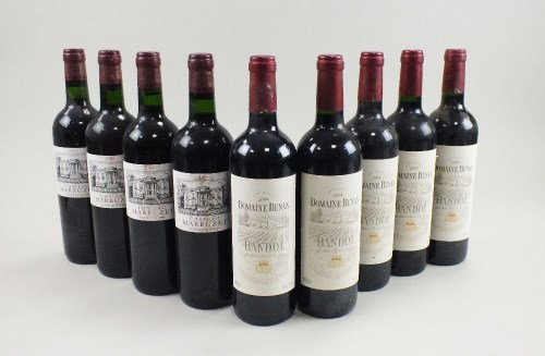 Lot 26 - Five bottles of Domaine Bunan Bandol 2004 and...