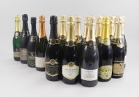 Lot 61 - A mixed lot of twenty bottles of sparkling...