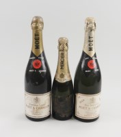 Lot 72 - Two bottles of Moet et Chandon champagne...