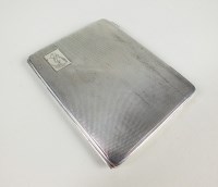 Lot 97 - A silver presentation cigarette case, J.G. Ltd,...