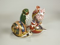 Lot 116 - A Royal Crown Derby paperweight model of a...