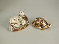 Lot 117 - A Royal Crown Derby paperweight model of a...