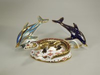 Lot 120 - A Royal Crown Derby paperweight model of a...