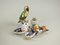 Lot 121 - Royal Crown Derby paperweights to include a...