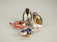 Lot 132 - Royal Crown Derby paperweights to include a...