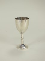 Lot 145 - A Chinese silver goblet, Wang Hing, circa 1900,...