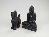 Lot 149 - Two South East Asian carved hardwood figures,...