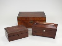 Lot 165 - A Victorian walnut brass mounted lap desk with...