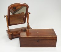 Lot 166 - A 19th century mahogany lap desk with fitted...