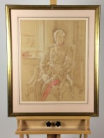 Lot 187 - British school, 20th century Portrait of a...