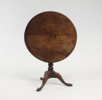 Lot 230 - A George III mahogany tripod table the...