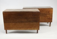 Lot 231 - A George III oak drop leaf dining table, in...