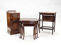Lot 240 - An Edwardian walnut rectangular swivel top...